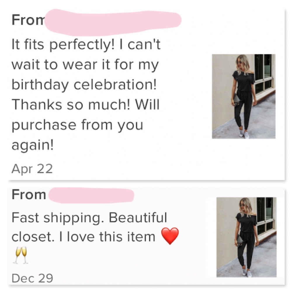 Casual Black Jumpsuit Drawstring Waist - Picture 10 of 17